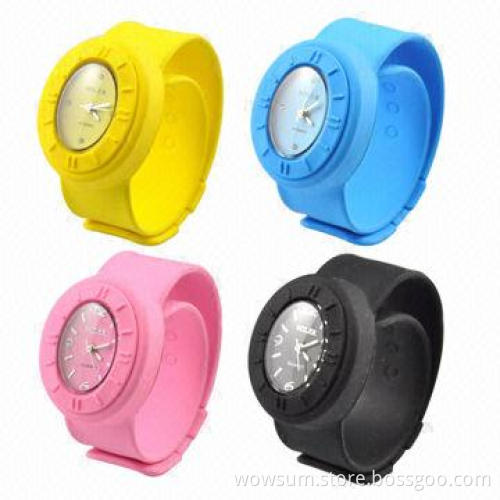 Silicone Slap Watches, Japan Movement with Eco-friendly Material